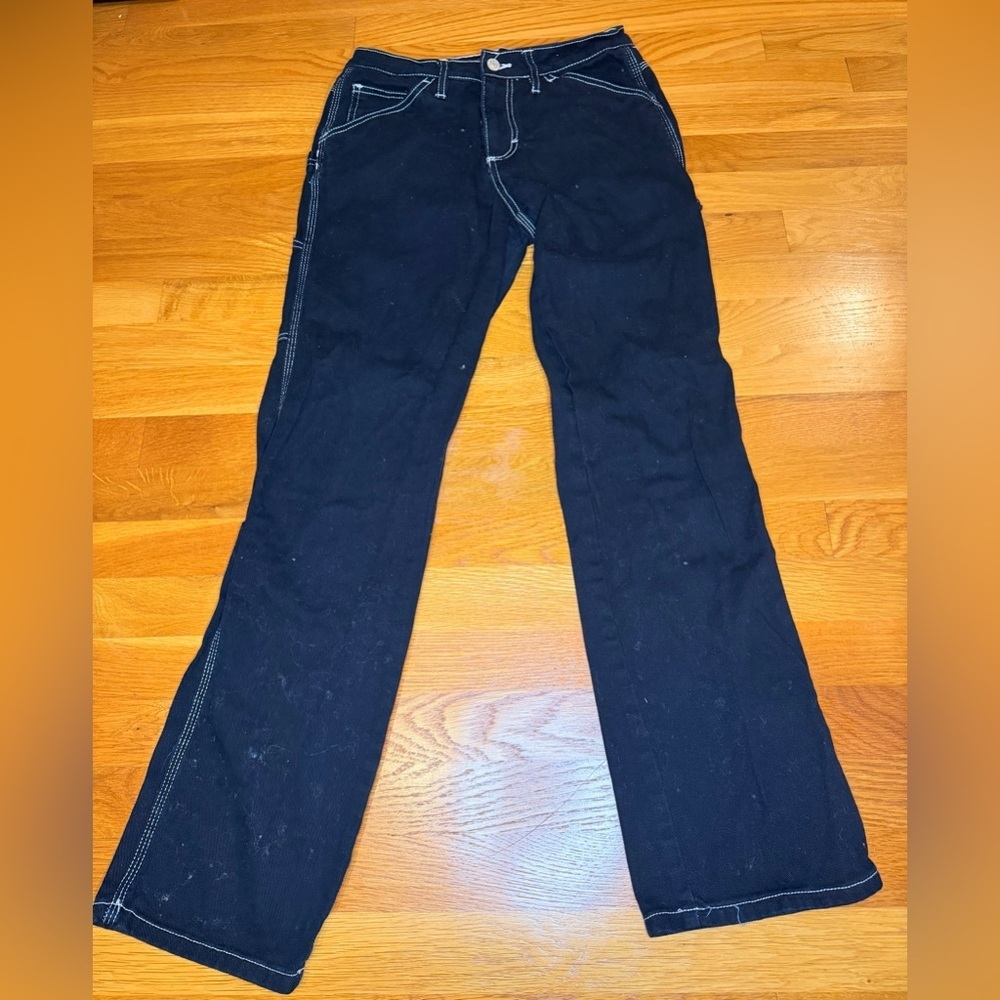 Dickies Girl Black Carpenter Pants | Y2K Skater Grunge Workwear | Size 3 / 26